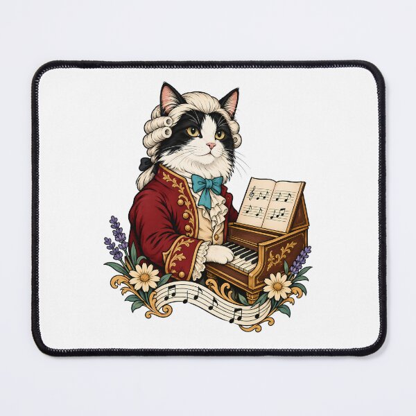 Item preview, Pianist Virtuoso Tuxedo Cat Classical Art designed and sold by Old's Cool Cat Studio.