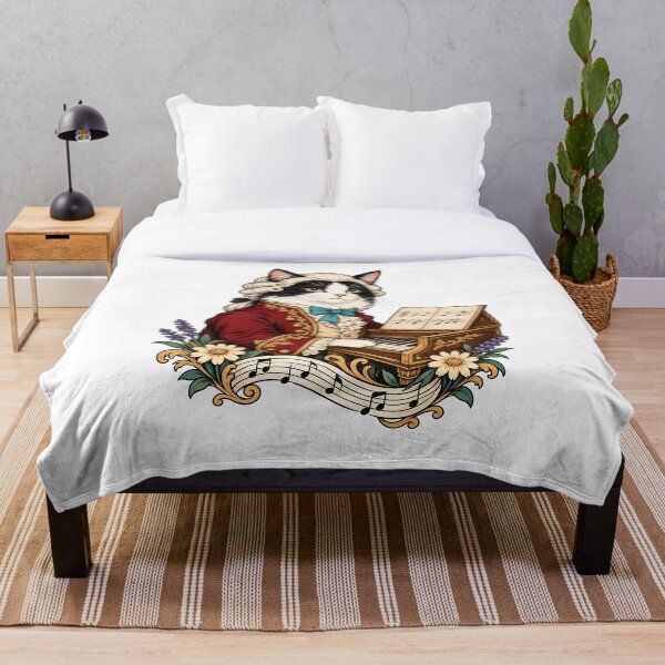 Item preview, Pianist Virtuoso Tuxedo Cat Classical Art designed and sold by Old's Cool Cat Studio.