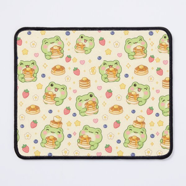 Item preview, Kawaii Frog Pancake Pastel Pattern designed and sold by Soft Berry Studio.