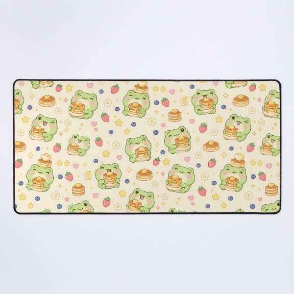 Item preview, Kawaii Frog Pancake Pastel Pattern designed and sold by Soft Berry Studio.
