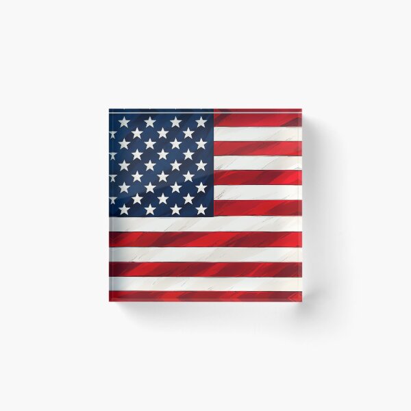 Item preview, Bold American Flag Illustration designed and sold by Michael J Design.