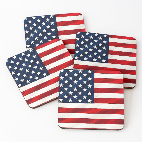Item preview, Bold American Flag Illustration designed and sold by Michael J Design.