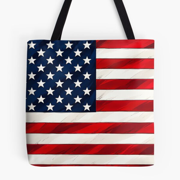 Item preview, Bold American Flag Illustration designed and sold by Michael J Design.