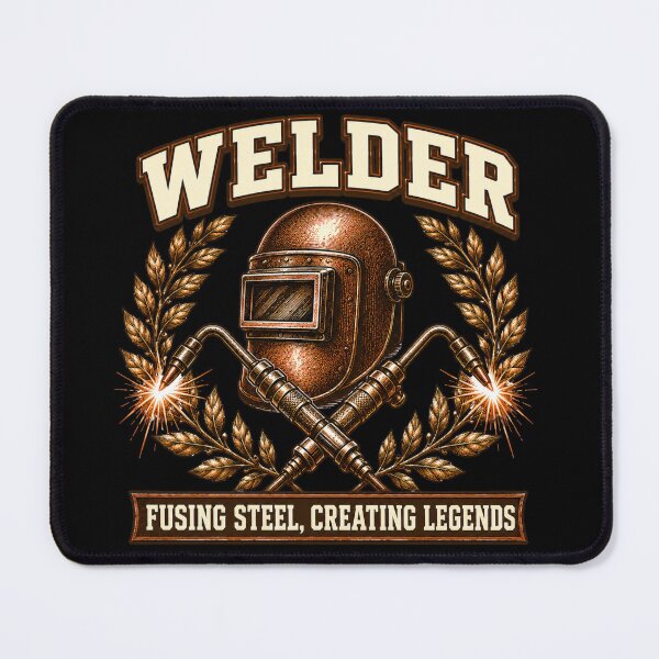 Item preview, Vintage Welder Helmet and Crossed Torches Emblem designed and sold by Ada’s Mystic Atelier .