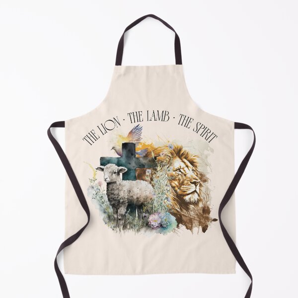 Item preview, Lion and Lamb Christian Faith Cross designed and sold by Sachie's Studio.