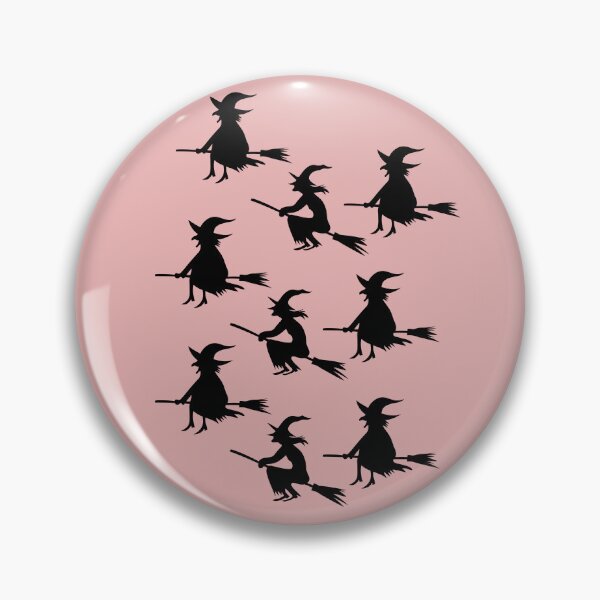 Item preview, Flying Witches Silhouette Flying Broomsticks Pattern designed and sold by SolutionsArt.