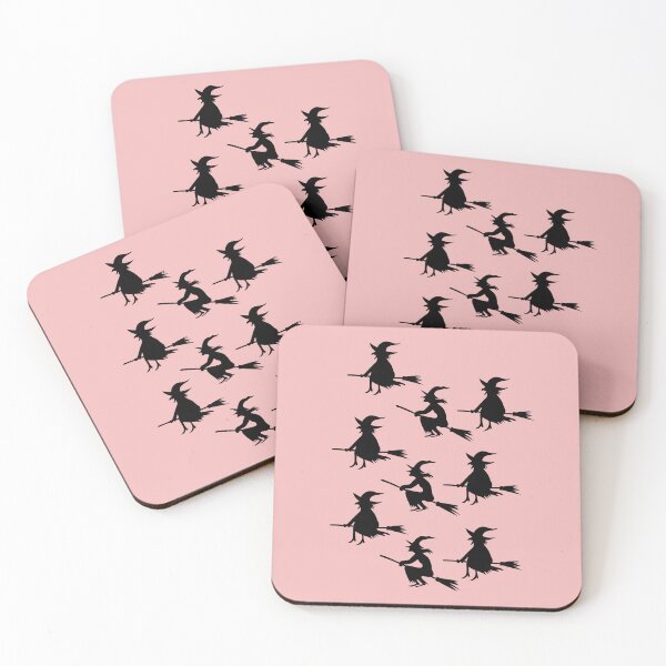 Item preview, Flying Witches Silhouette Flying Broomsticks Pattern designed and sold by SolutionsArt.