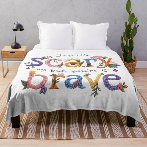 Item preview, Yes it's scary but you're brave designed and sold by LoonLove.
