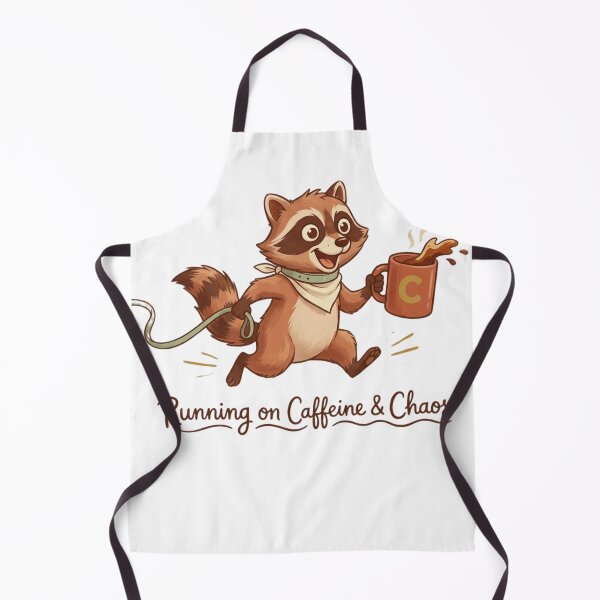 Item preview, Running on Caffeine & Chaos T-Shirt | Funny Raccoon Coffee Lover Shirt | Rocco & Co. | Sarcastic Coffee Addict Gift designed and sold by abdelhamid85.