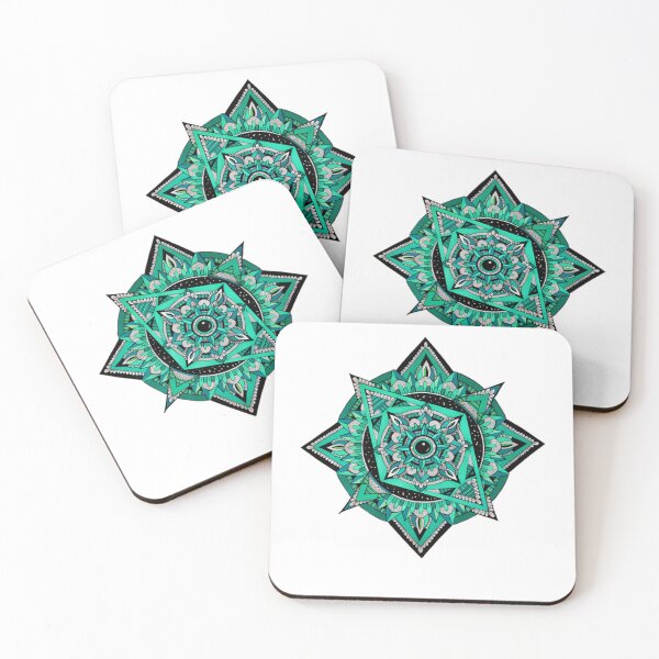 Item preview, Turquoise Lunar Mandala  designed and sold by winterkindero.