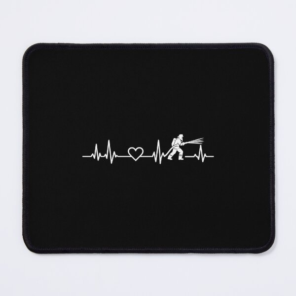 Item preview, Firefighter Heartbeat ECG Pulse Line Fire Dept Hero Gift designed and sold by Whirx.