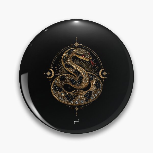 Item preview, Golden Serpent – Celestial Jewel Snake designed and sold by Musamem  Designs.