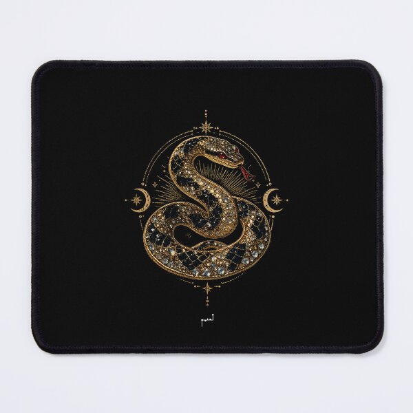 Item preview, Golden Serpent – Celestial Jewel Snake designed and sold by Musamem Designs.