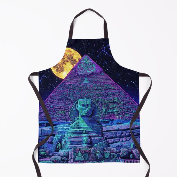 Item preview, Cosmic Sphinx & Pyramid - Blacklight Psychedelic Poster Art designed and sold by CleverCulture.