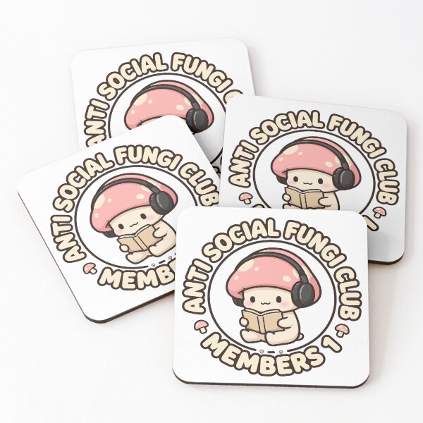 Item preview, Anti Social Fungi Club Introvert Mushroom Design designed and sold by ItsTheBeaz.
