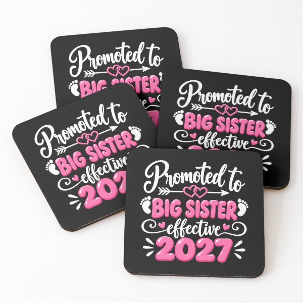 Item preview, Promoted To Big Sister Effective 2027 Pregnancy Announcement designed and sold by Whirx.