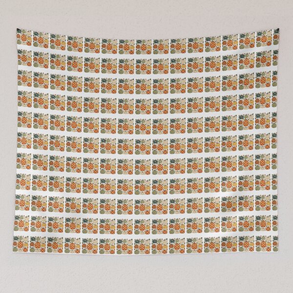 Item preview, Pumpkins With Floral Hearts And Autumn Patterns designed and sold by Moizento.