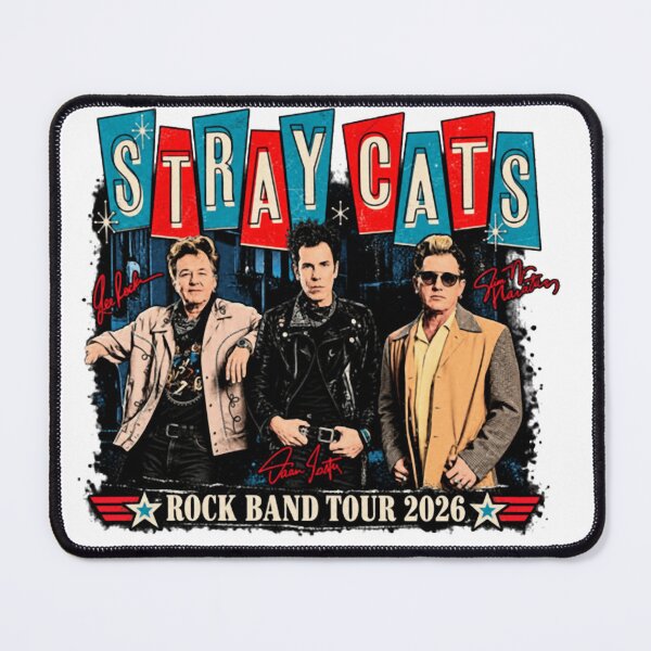 Item preview, 90s Rockband Stray Cats Tour 2026 designed and sold by MAClt3Art.