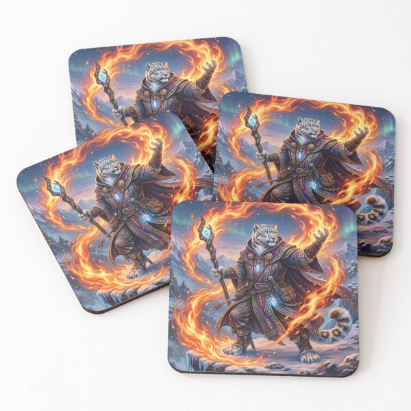 Item preview, Snow and fire leopard designed and sold by The King's general goods.