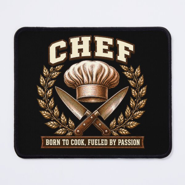 Item preview, Vintage Executive Chef Hat and Cleavers Culinary Crest designed and sold by Ada’s Mystic Atelier .