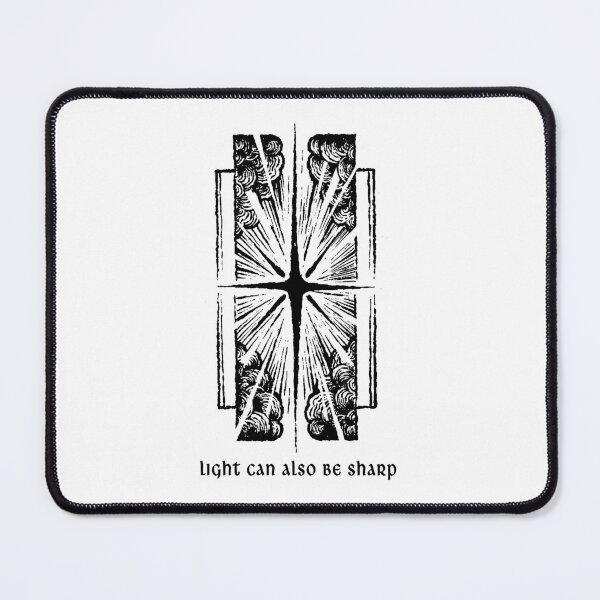 Item preview, Light Can Also Be Sharp – Inky Tattoo Style Sky & Piercing Rays designed and sold by witchlingart.