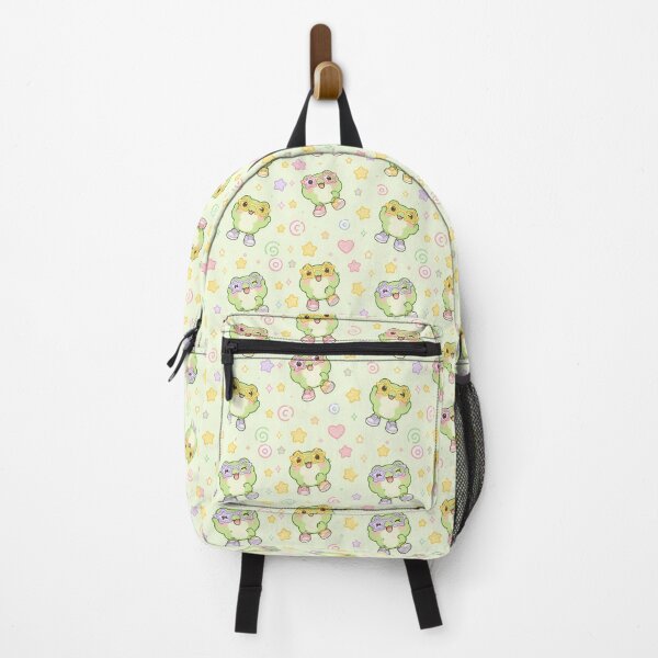 Item preview, Kawaii Frog Star Glasses Pastel Pattern designed and sold by Soft Berry Studio.