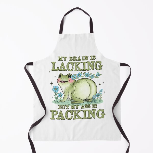 Item preview, My Brain Is Lacking But My Ass Is Packing Shirt Funny Frog Meme  designed and sold by winterkindero.