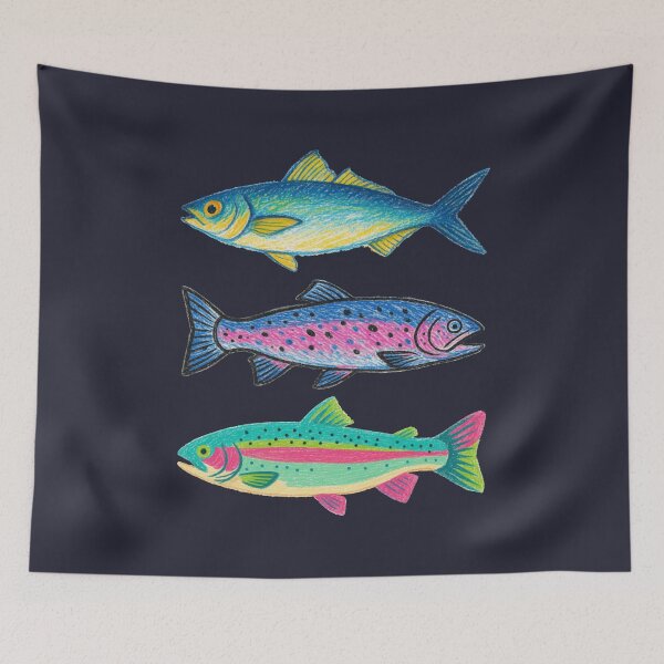 Item preview, Hand-Drawn Style Fish Illustration designed and sold by itshalimeera.