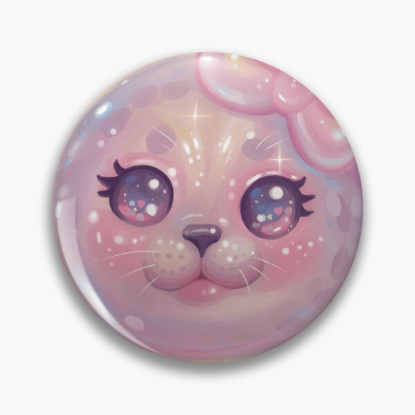 Item preview, Martina the Seal | Pastel Kawaii Seal with Pink Bow designed and sold by TMK 91.