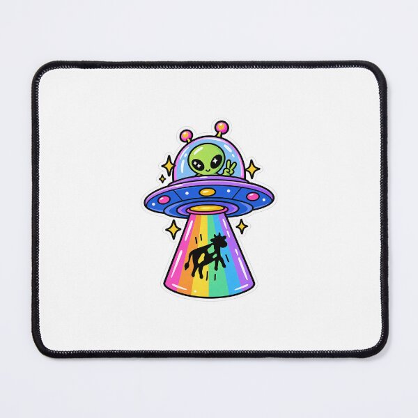 Item preview, Cute Alien UFO Sticker designed and sold by loop-ledger.