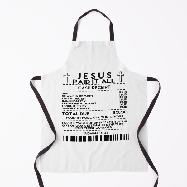 Item preview, Jesus Paid It All Receipt designed and sold by Booki3Official.
