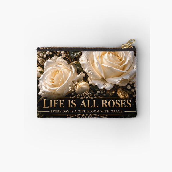Item preview, Life Is All Roses | Elegant White Roses Romantic Floral Art designed and sold by IRON SIREN.
