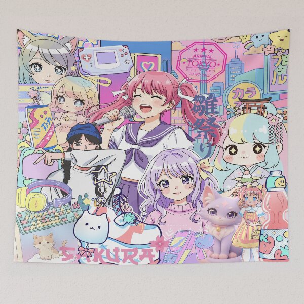 Item preview, Pastel Kawaii Harajuku Anime Idol Collage designed and sold by Side By Side Studio.