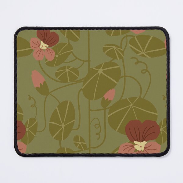 Item preview, Nasturtium flowes and leaf, round leaf, hand made simple style designed and sold by LeelaLab.