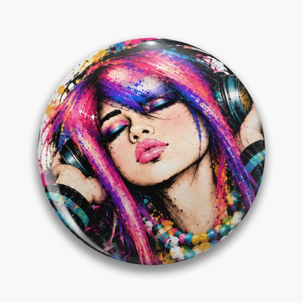 Item preview, In My Own World | Colorful Pop Art Portrait – NOT HERE TO BLEND IN designed and sold by CollectionsJEm.