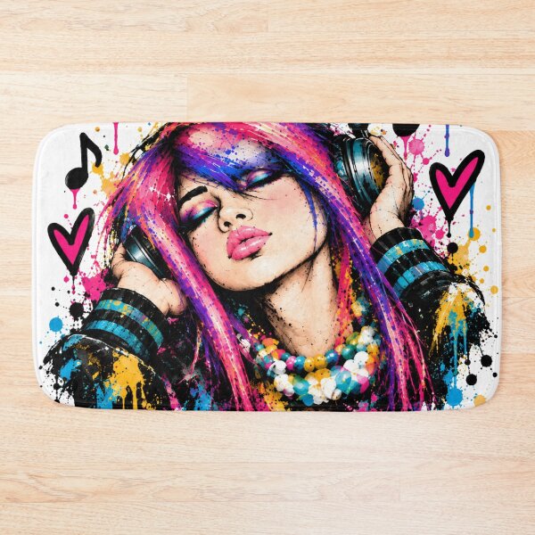 Item preview, In My Own World | Colorful Pop Art Portrait – NOT HERE TO BLEND IN designed and sold by CollectionsJEm.