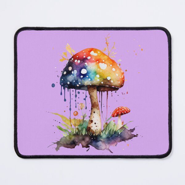Item preview, Psychedelic Watercolor Mushroom Rainbow Magic Toadstool designed and sold by SolutionsArt.