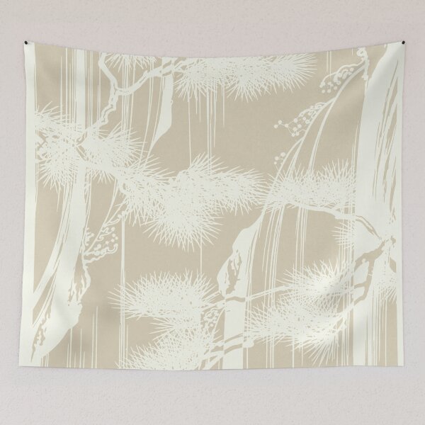 Item preview, Japandi Pine Branch Wabi Sabi Aesthetic designed and sold by trajeado14.