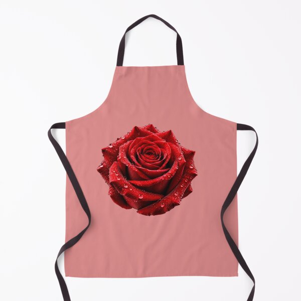 Item preview, Romantic Red Rose with Morning Dew Drops designed and sold by chicworld2026.