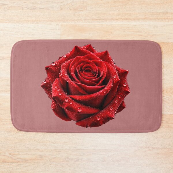 Item preview, Romantic Red Rose with Morning Dew Drops designed and sold by chicworld2026.