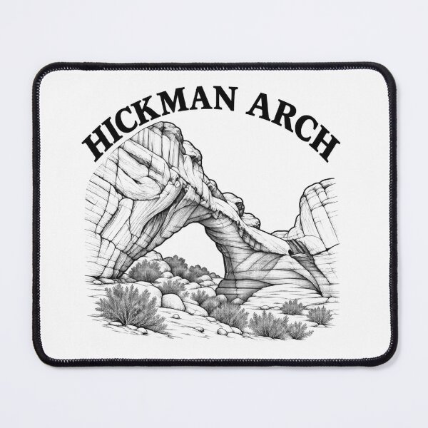Item preview, Hickman Arch Capitol Reef Utah Line Art Nature Hiker designed and sold by Tee Visions.