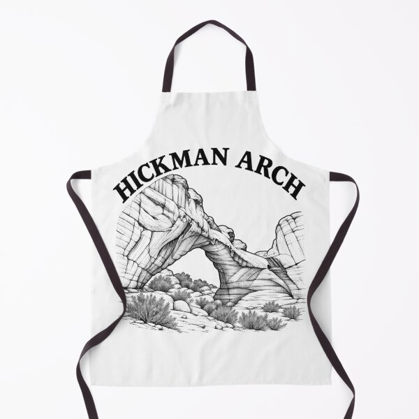 Item preview, Hickman Arch Capitol Reef Utah Line Art Nature Hiker designed and sold by Tee Visions.