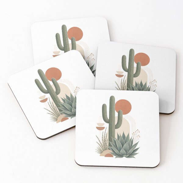 Item preview, Desert Plants Geometric Botanical Print designed and sold by Inkworksbyshery.