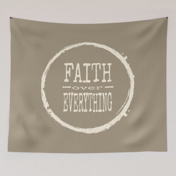 Item preview, Faith Over Everything | Minimalist Christian Apparel on Faith over Fear with a Twist | white designed and sold by ZechJohnRB.