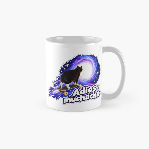 Item preview, Adios muchacho - skater cat galaxy  designed and sold by MileAMinBrain.