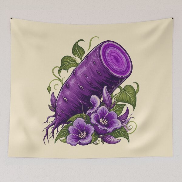 Item preview, Ube Purple Yam Botanical Art designed and sold by Fun2Fentastic.