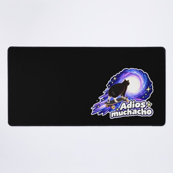 Item preview, Adios muchacho - skater cat galaxy designed and sold by MileAMinBrain.