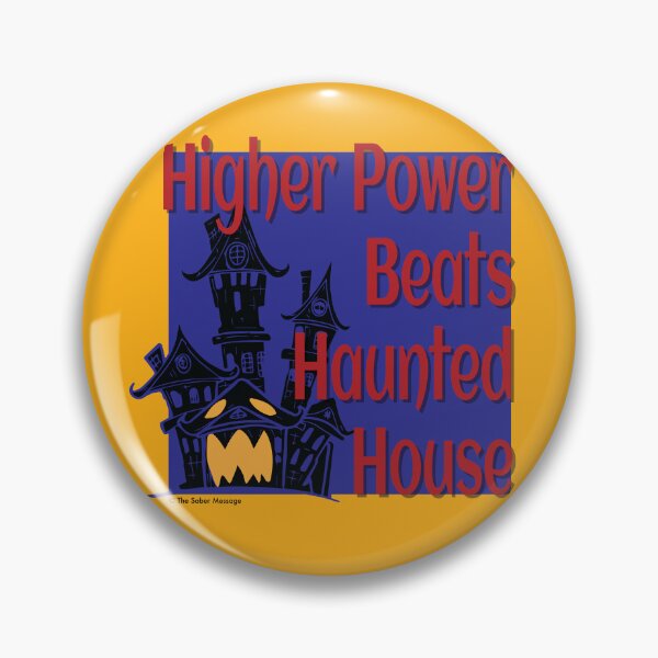 Item preview, Higher Power Beats Haunted House Sober Halloween Design designed and sold by ApexDesigners.