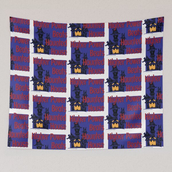 Item preview, Higher Power Beats Haunted House Sober Halloween Design designed and sold by ApexDesigners.