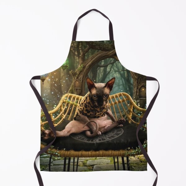 Item preview, Mystical Sphynx Cat in Enchanted Forest designed and sold by BeataChojecka.
